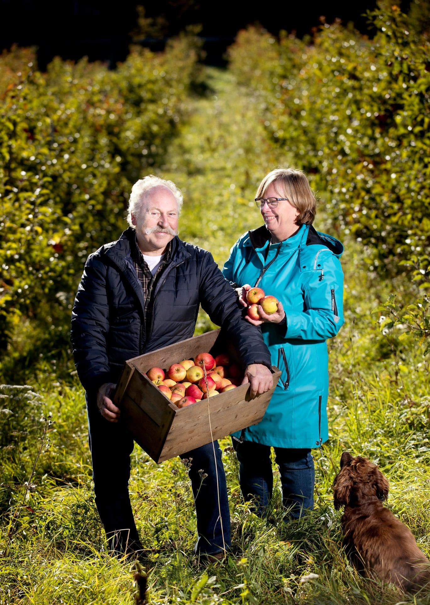 Mari Sangnæs og Per Martinsen - det er vi som driver Hemlaga på Næs.